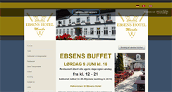 Desktop Screenshot of ebsens-hotel.dk