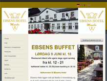 Tablet Screenshot of ebsens-hotel.dk